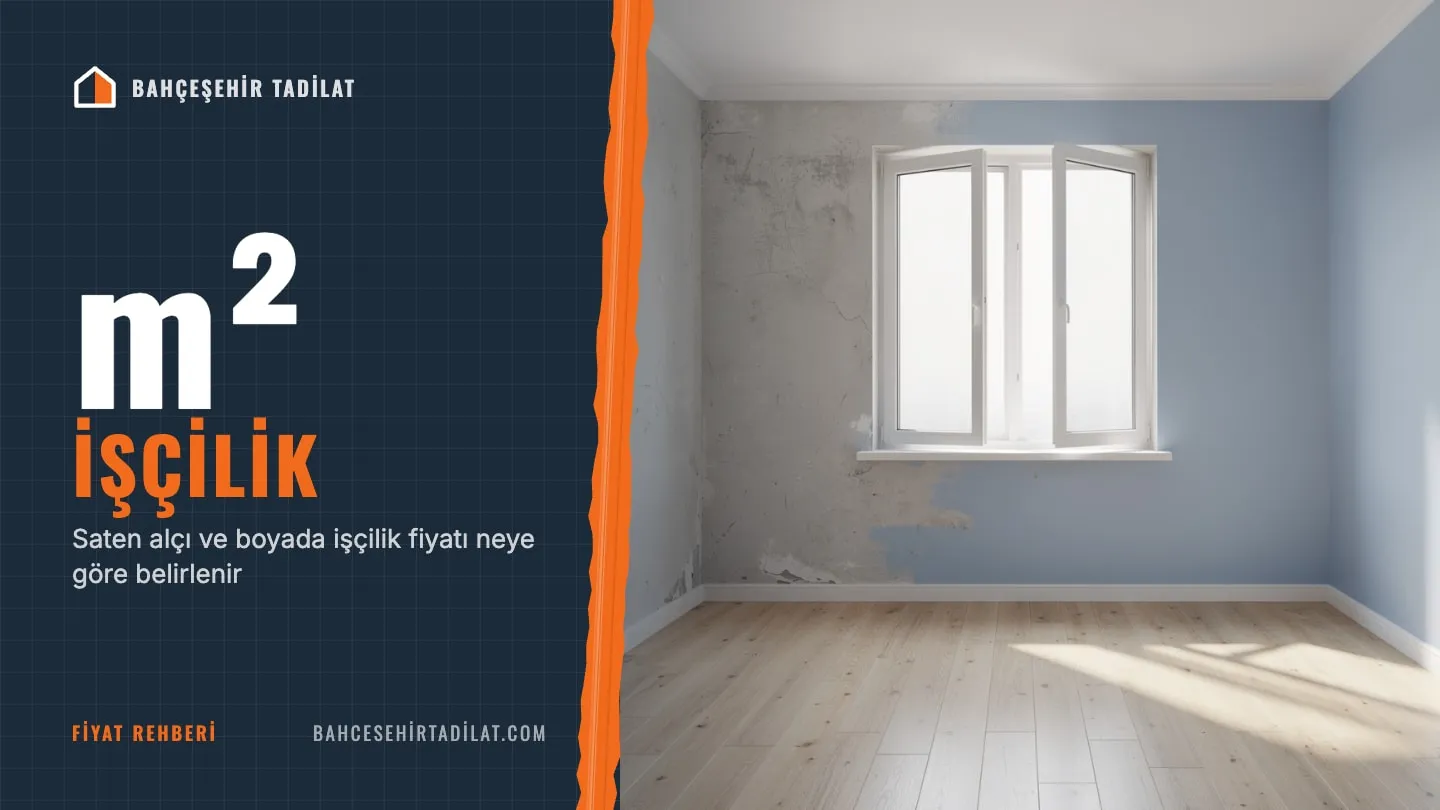 Ham sıvadan saten alçılı ve boyalı yüzeye geçişi aşama aşama gösteren çocuk odası duvarı